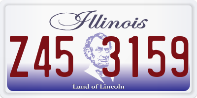 IL license plate Z453159