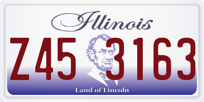 IL license plate Z453163