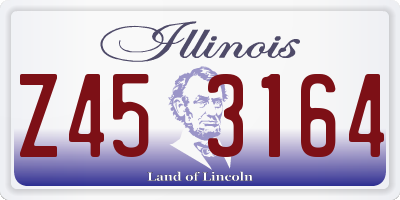 IL license plate Z453164