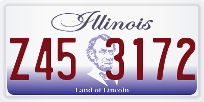 IL license plate Z453172