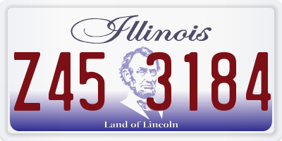 IL license plate Z453184