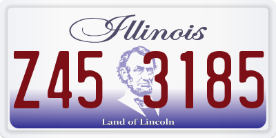 IL license plate Z453185