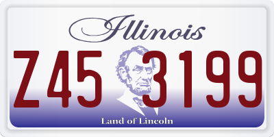 IL license plate Z453199