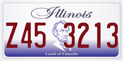IL license plate Z453213