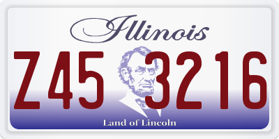 IL license plate Z453216