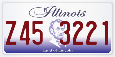 IL license plate Z453221