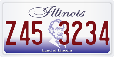 IL license plate Z453234