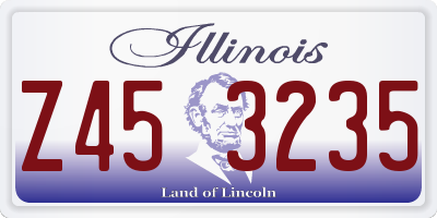 IL license plate Z453235