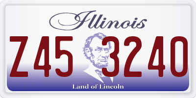 IL license plate Z453240