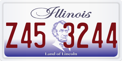 IL license plate Z453244