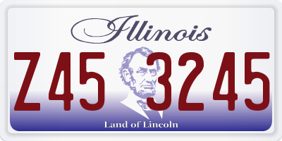 IL license plate Z453245