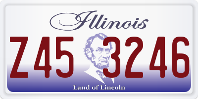 IL license plate Z453246