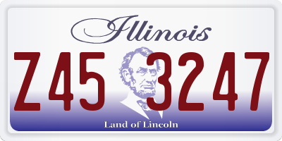IL license plate Z453247