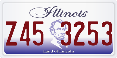 IL license plate Z453253