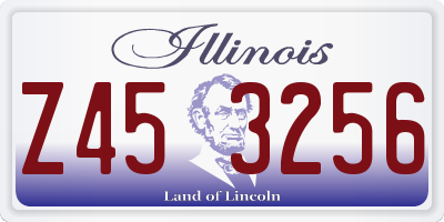 IL license plate Z453256