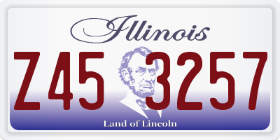 IL license plate Z453257