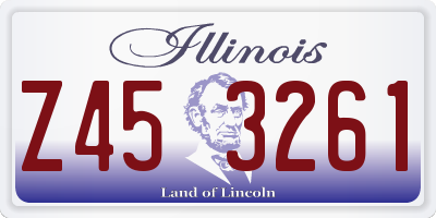 IL license plate Z453261