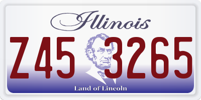 IL license plate Z453265