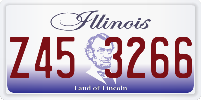 IL license plate Z453266