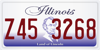 IL license plate Z453268