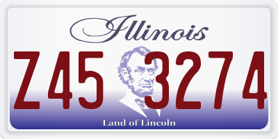 IL license plate Z453274