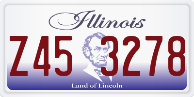 IL license plate Z453278