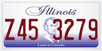 IL license plate Z453279