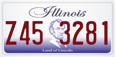 IL license plate Z453281