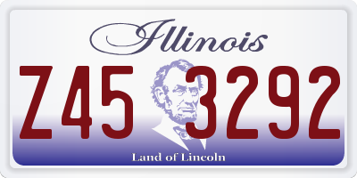 IL license plate Z453292