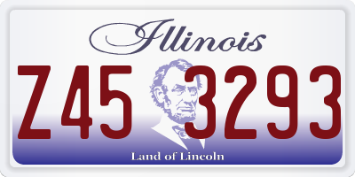 IL license plate Z453293