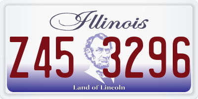 IL license plate Z453296