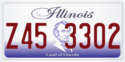 IL license plate Z453302