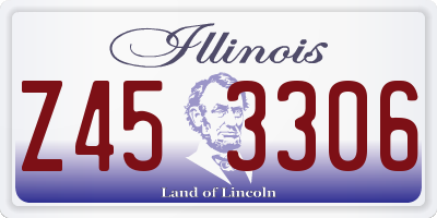 IL license plate Z453306