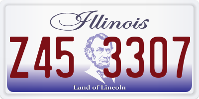 IL license plate Z453307