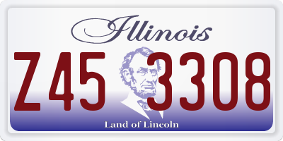 IL license plate Z453308