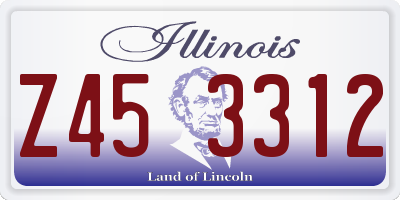 IL license plate Z453312