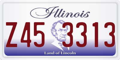 IL license plate Z453313