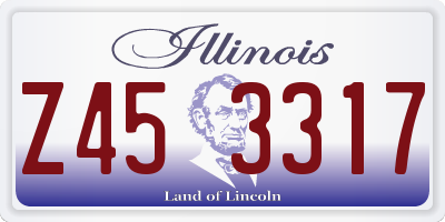 IL license plate Z453317
