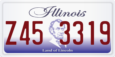 IL license plate Z453319