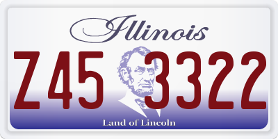 IL license plate Z453322