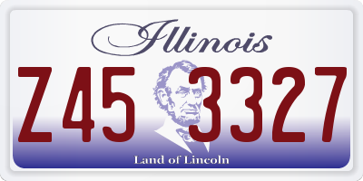 IL license plate Z453327