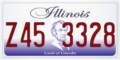 IL license plate Z453328