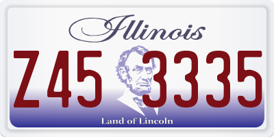 IL license plate Z453335