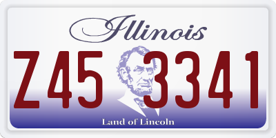 IL license plate Z453341