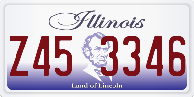 IL license plate Z453346