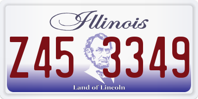 IL license plate Z453349