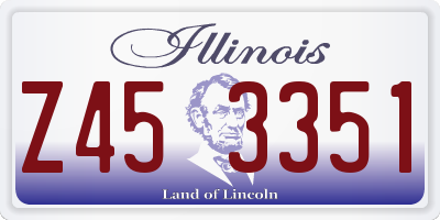 IL license plate Z453351
