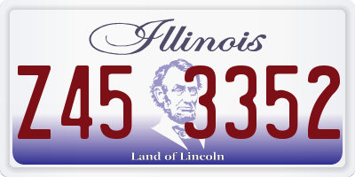 IL license plate Z453352