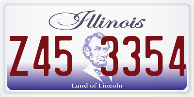 IL license plate Z453354