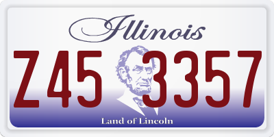 IL license plate Z453357